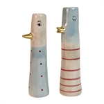 Vase and grå og blå 18 cm 2 forskellige fra Speedtsberg - Tinashjem